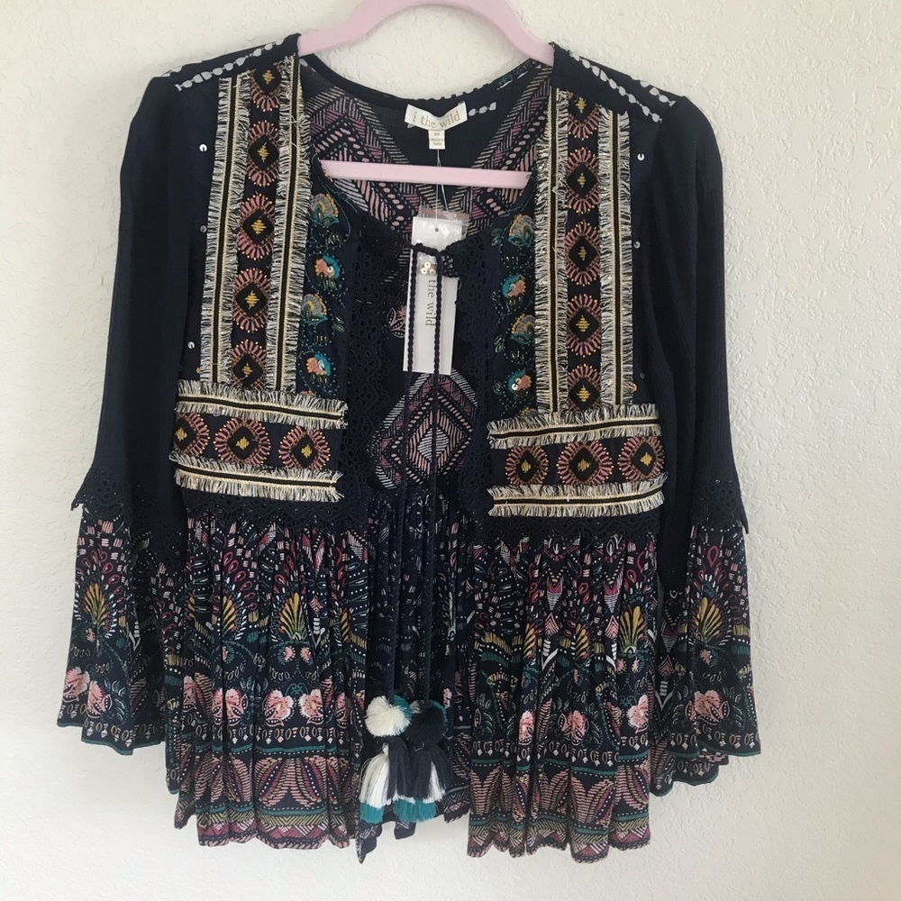 i the wild | Boho Navy “jacket”